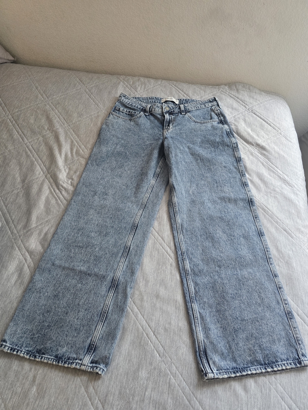 Hollister Light Blue Wide Leg Jeans